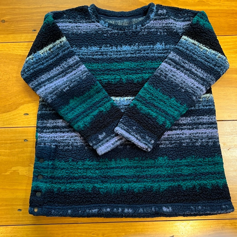 Cuddl Duds Cloud Fleece Pullover Top Sz S